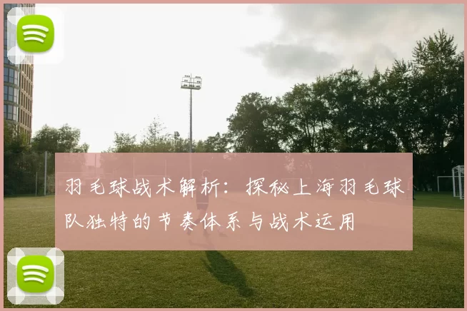 羽毛球战术解析：探秘上海羽毛球队独特的节奏体系与战术运用